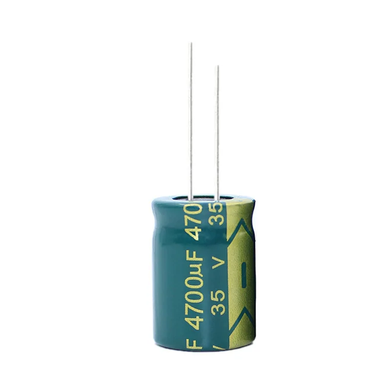 10 шт. Алюминиевый электролитический конденсатор 35v4700uf 18X30 мм Высокочастотные низкоомные импульсные источники питания из зеленого золота Изображение 2
