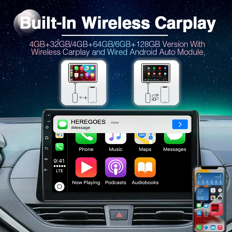 Carplay 2Din Android 12 Автомагнитола для Mercedes Benz W447 Vito 3 2014 - 2020 8G + 128Gb Мультимедийное видео 4G LTE Wifi Стерео Аудио Изображение 3